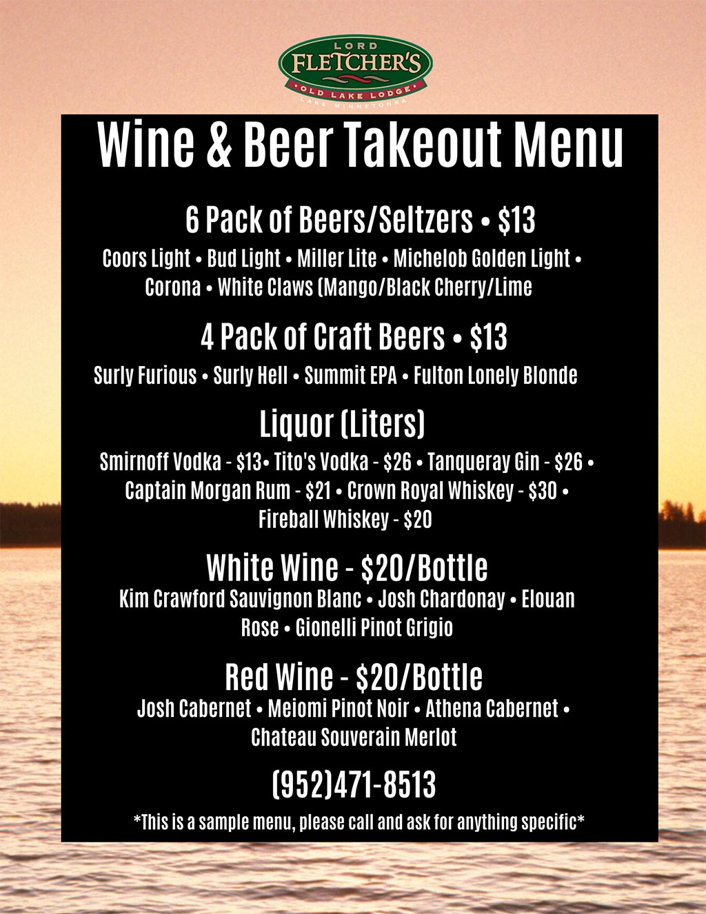 Lord Fletcher's Takeout Wine and Beer