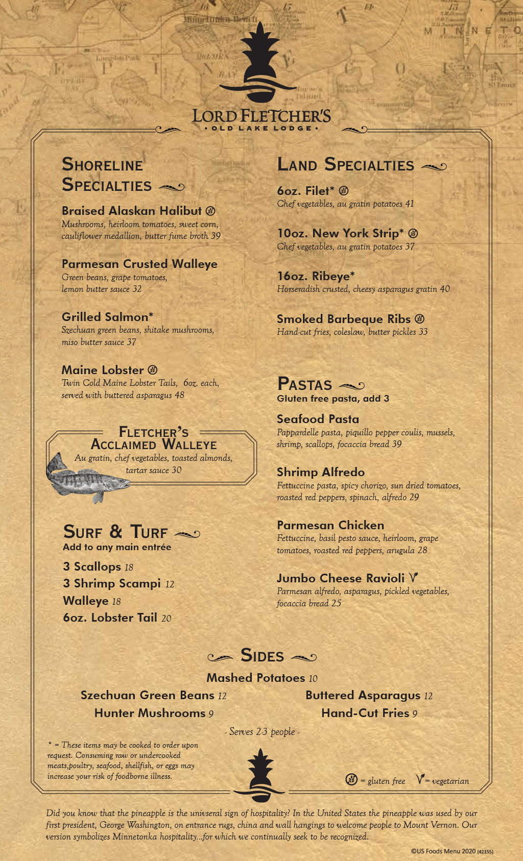 Main Dining Room Menu