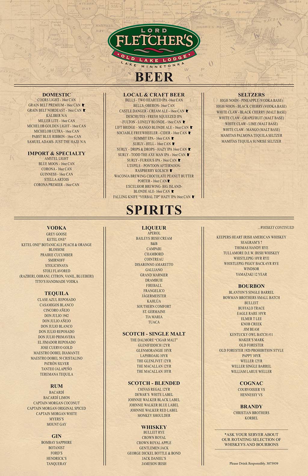 Beer and Spirits