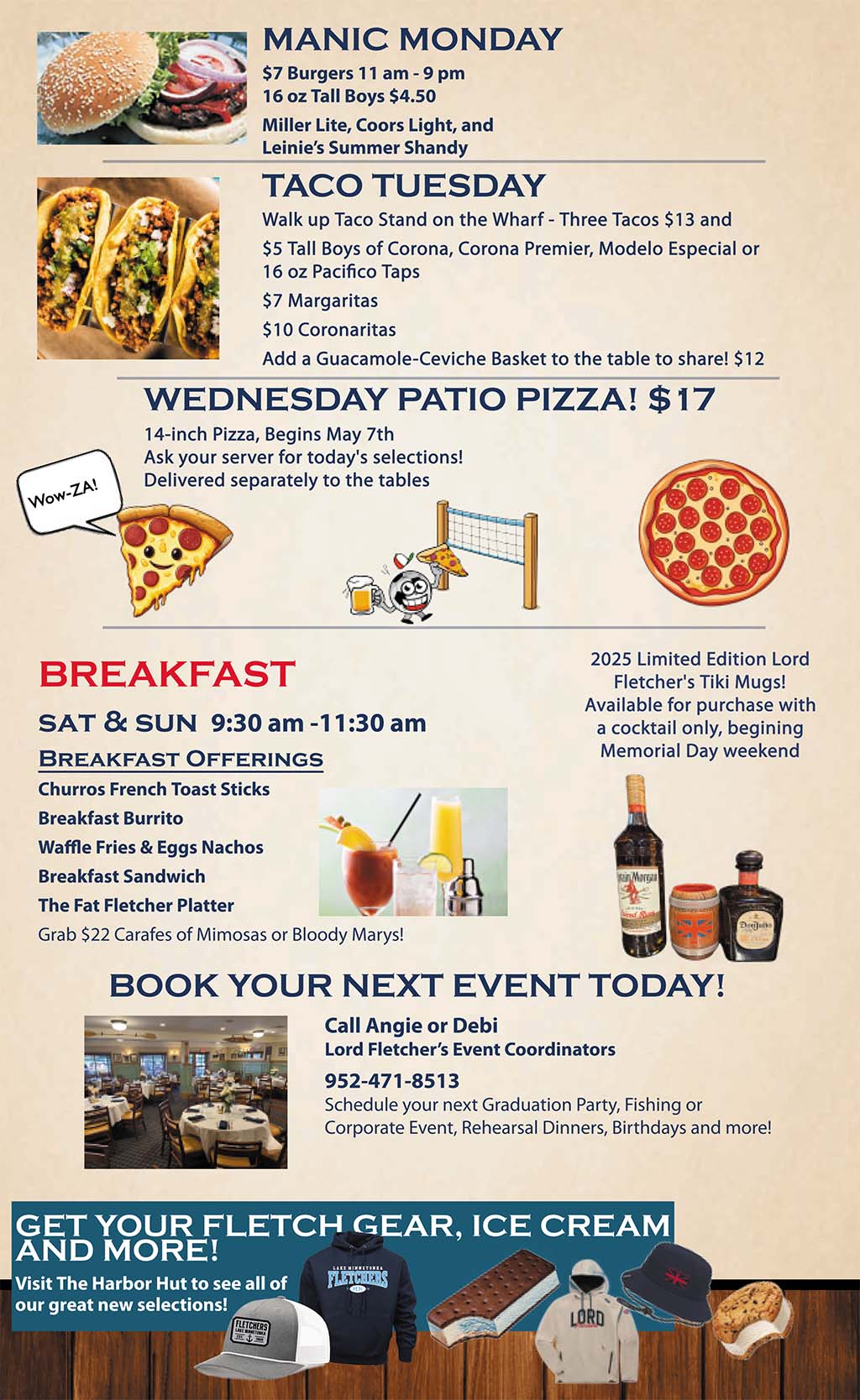 Lord Fletcher's Wharf and Oar House Specials
