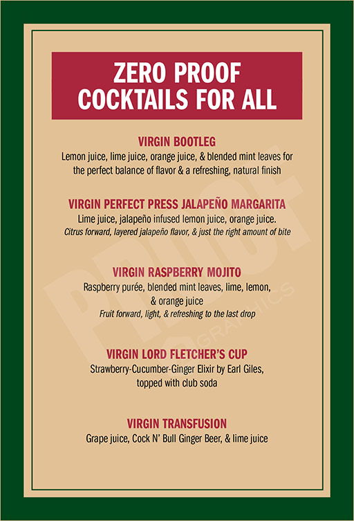 Lord Fletcher's Non Alcoholic Drinks